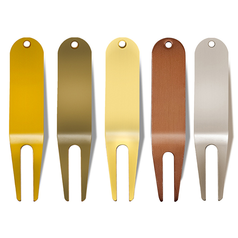 Colored Plated Steel Golf Divot Repair Tools